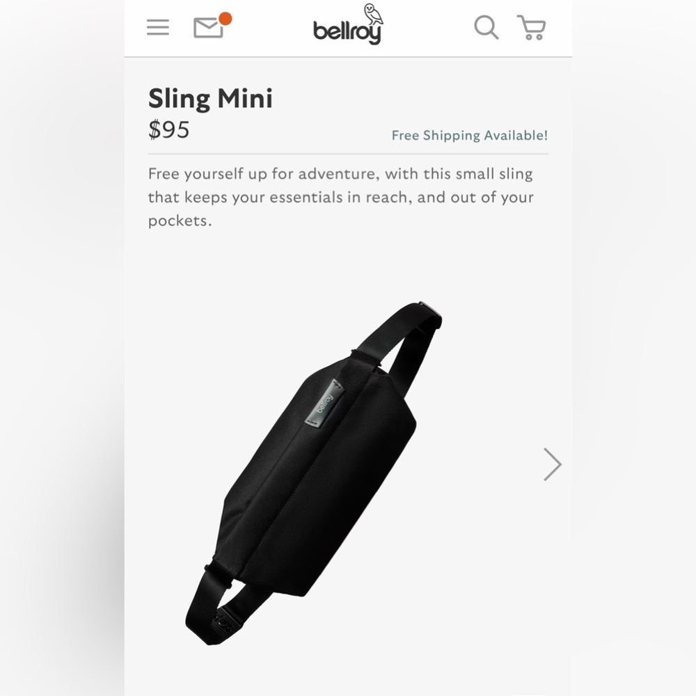 Bellroy Mini Sling, Melbourne Black